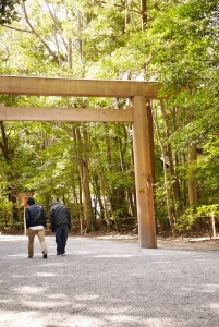 伊勢参り外宮の鳥居